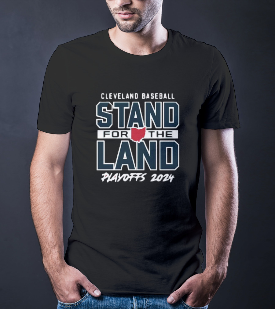Cleveland Baseball Stand For The Land Playoffs T-Shirt