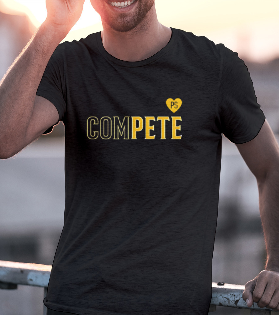 Compete Pete PS Heart Design Love T-Shirt