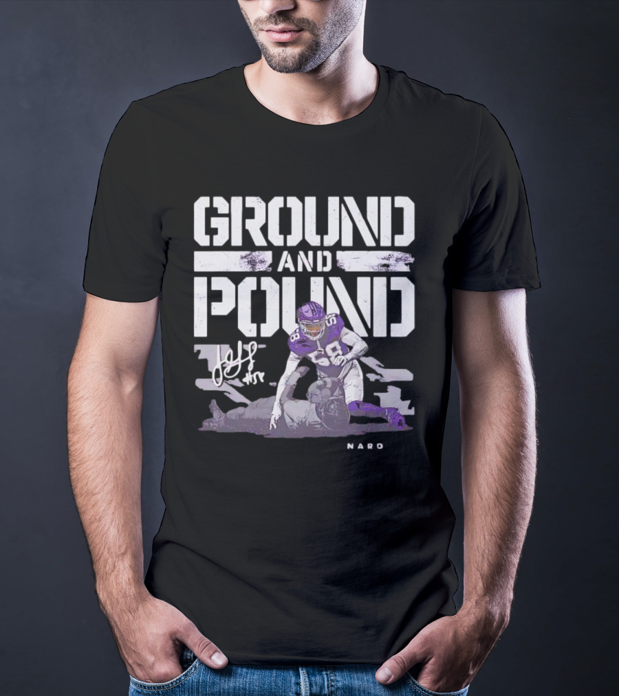 Ground And Pound Jonathan Greenard Minnesota Vikings NFL Vintage Football T-Shirt