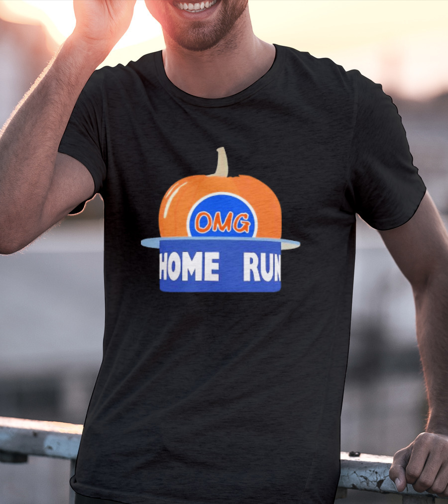 Playoff Pumpkin OMG Home Run New York T-Shirt