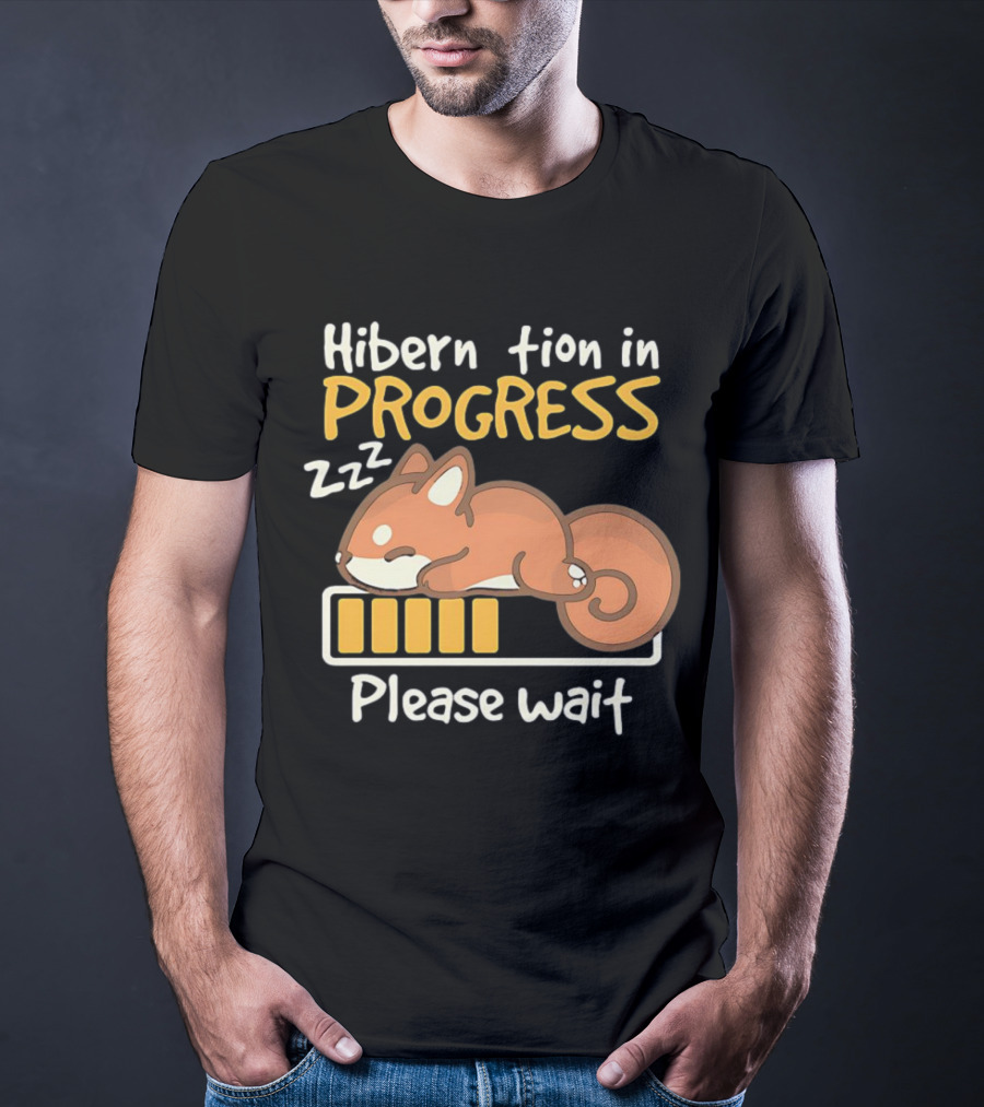 Hibernation In Progress Zzz Please Wait T-Shirt