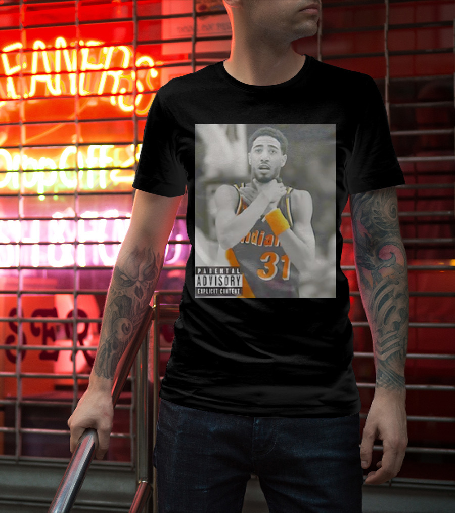Tyrese Haliburton X Reggie Miller Indiana Pacers Knicks Killers Parental Advisory 31 T-Shirt