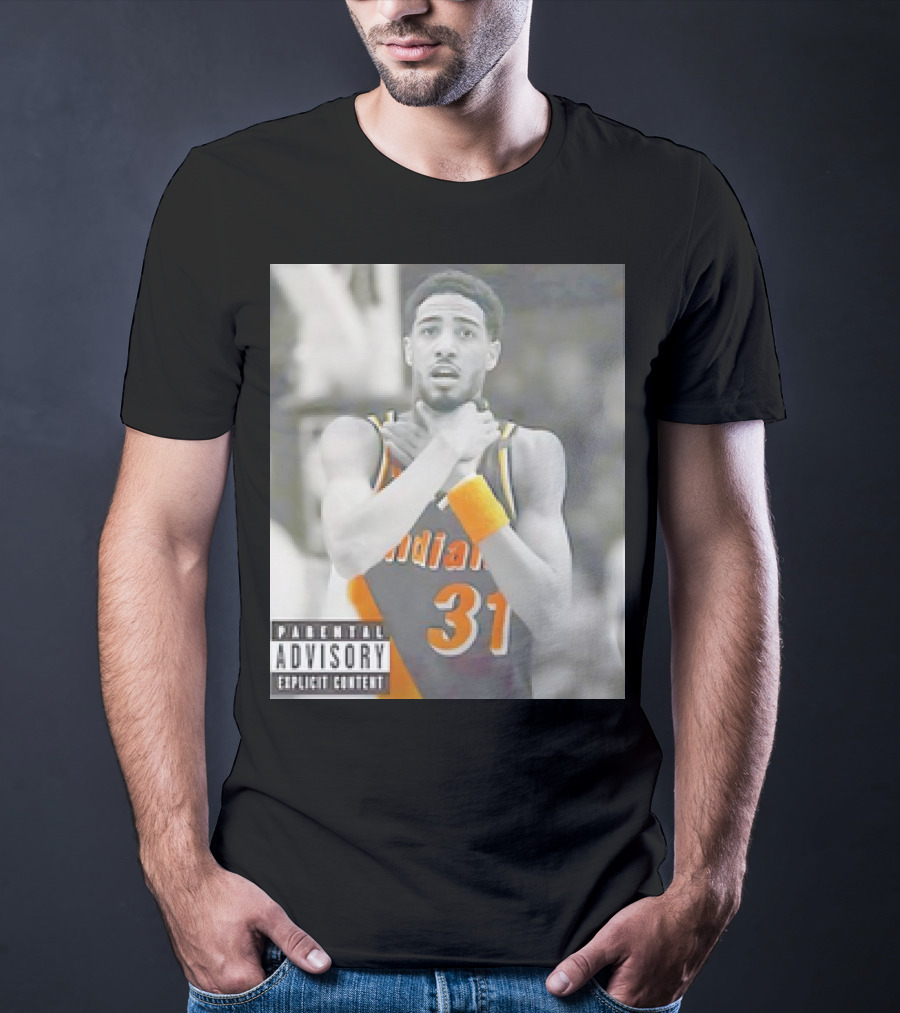 Tyrese Haliburton X Reggie Miller Indiana Pacers Knicks Killers Parental Advisory 31 T-Shirt
