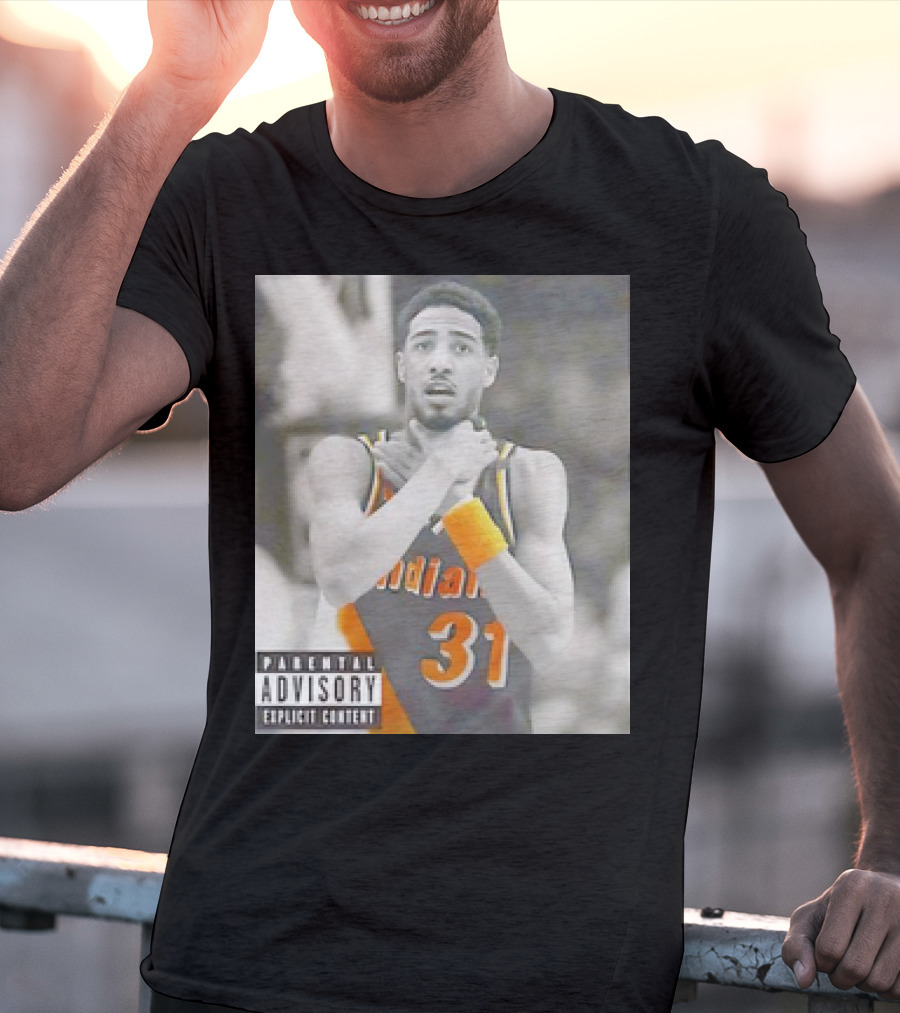 Tyrese Haliburton X Reggie Miller Indiana Pacers Knicks Killers Parental Advisory 31 T-Shirt