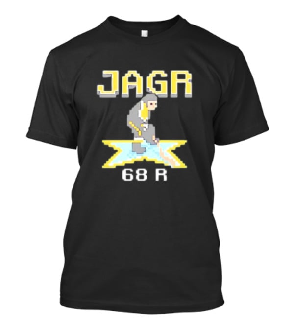 Jagr 68 R NHL Game Cartoon Player T-Shirt