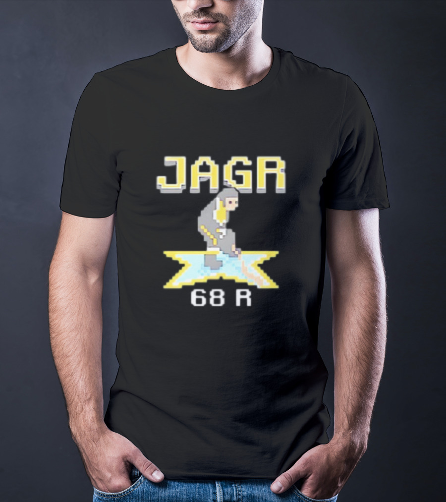 Jagr 68 R NHL Game Cartoon Player T-Shirt