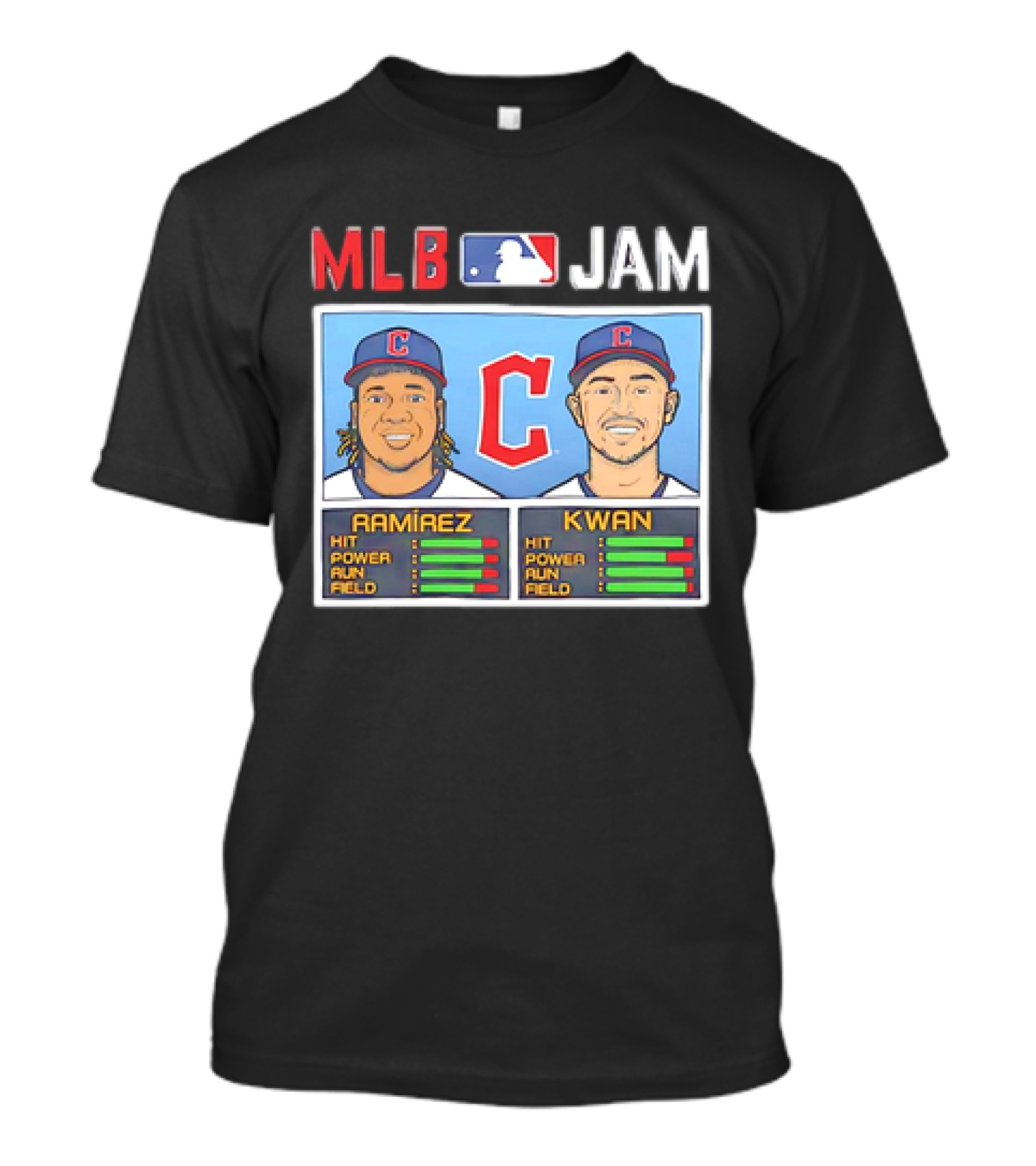 José Ramírez Steven Kwan Cleveland Guardians MLB Jam Vintage T-Shirt