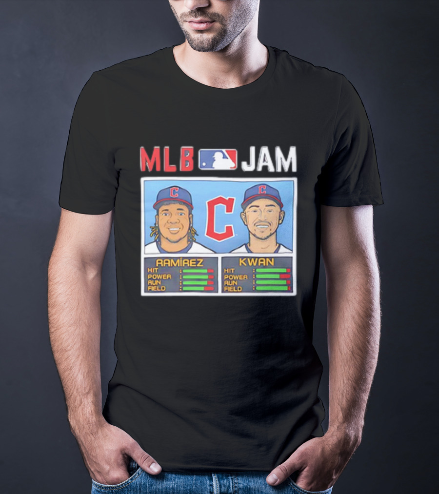José Ramírez Steven Kwan Cleveland Guardians MLB Jam Vintage T-Shirt
