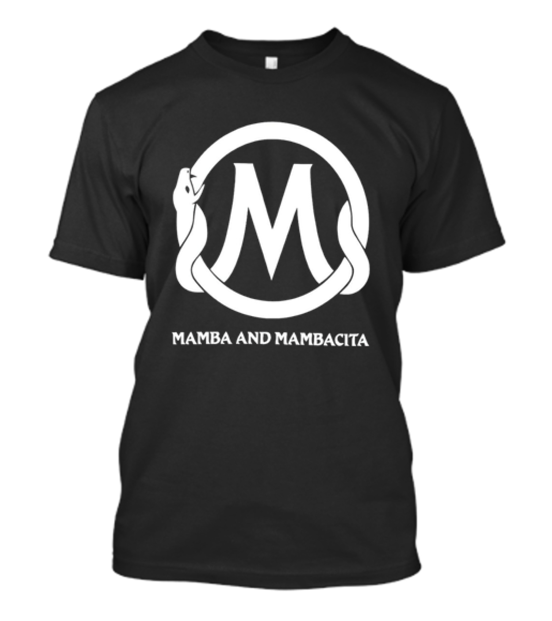 Mamba And Mambacita Snake Wrapped Around M Letter T-Shirt