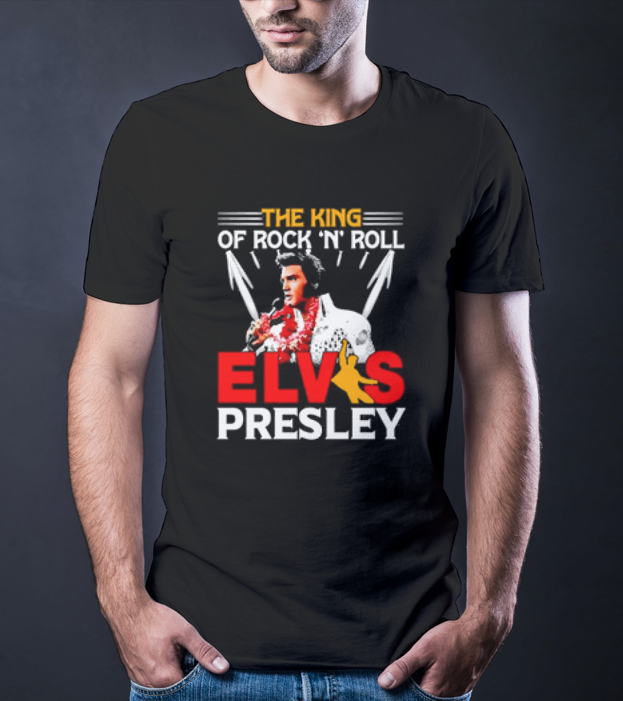 The King Of Rock 'N' Roll Elvis Presley Retro T-Shirt