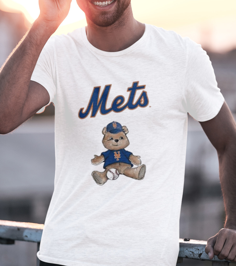 New York Mets Teddy Bear With Baseball T-Shirt