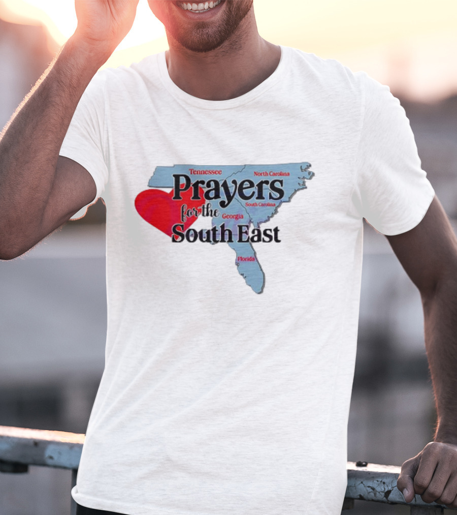Prayers For The South East Hurricane Helene Survive Tennessee North Carolina Georgia South Carolina Florida T-Shirt