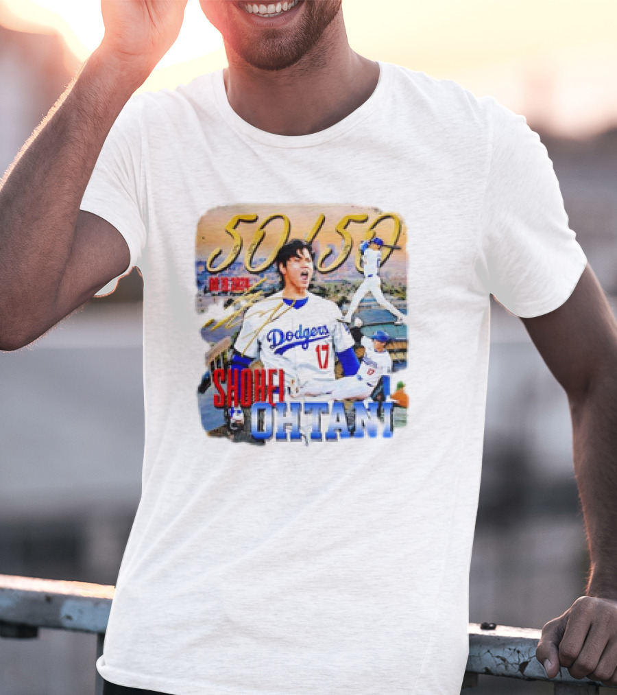 50 50 Club Shohei Ohtani Los Angeles Dodgers T-Shirt