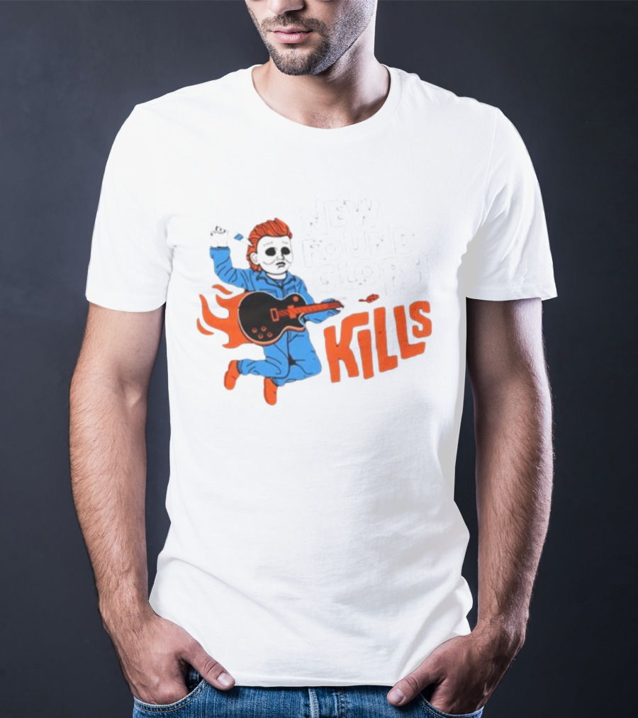 New Found Glory Kills Michael Myers Guitar Flame Character T-Shirt