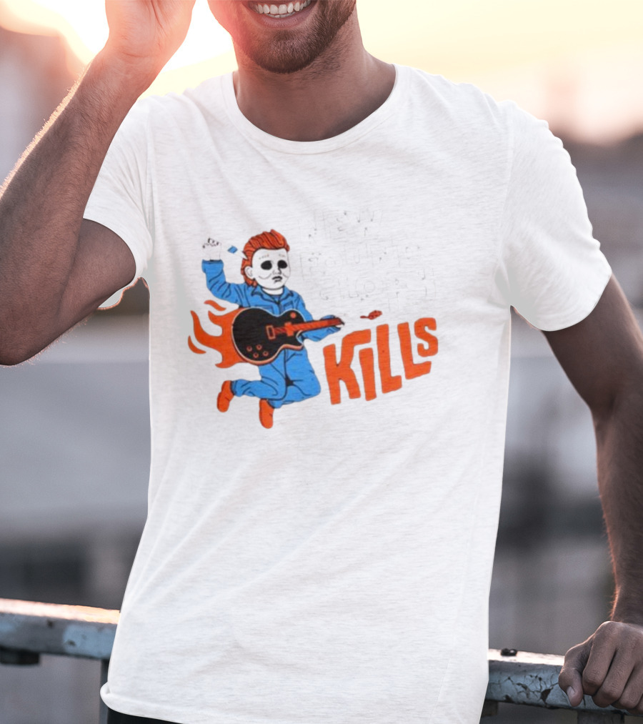 New Found Glory Kills Michael Myers Guitar Flame Character T-Shirt