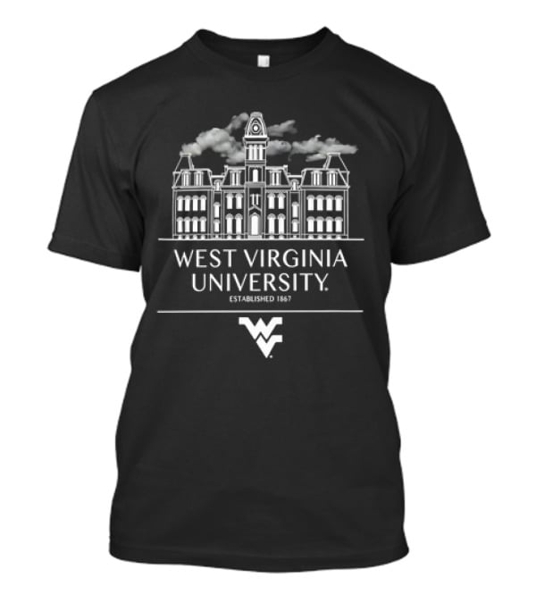 West Virginia University Established 1867 Iconic Building T-Shirt
