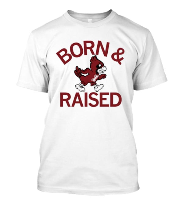 Born And Raised Iowa State Cyclones Vintage T-Shirt