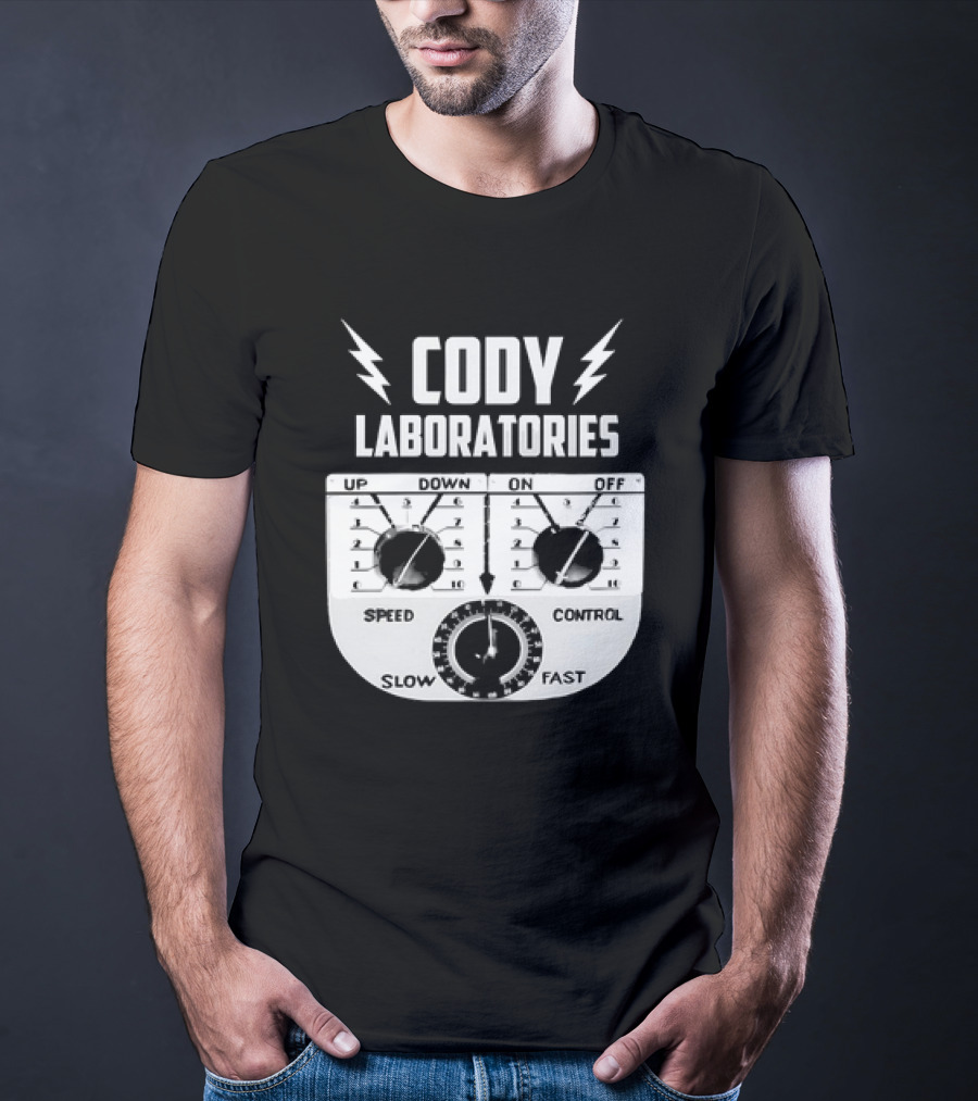Cody Laboratories Speed Control Up Down On Off Slow Fast T-Shirt