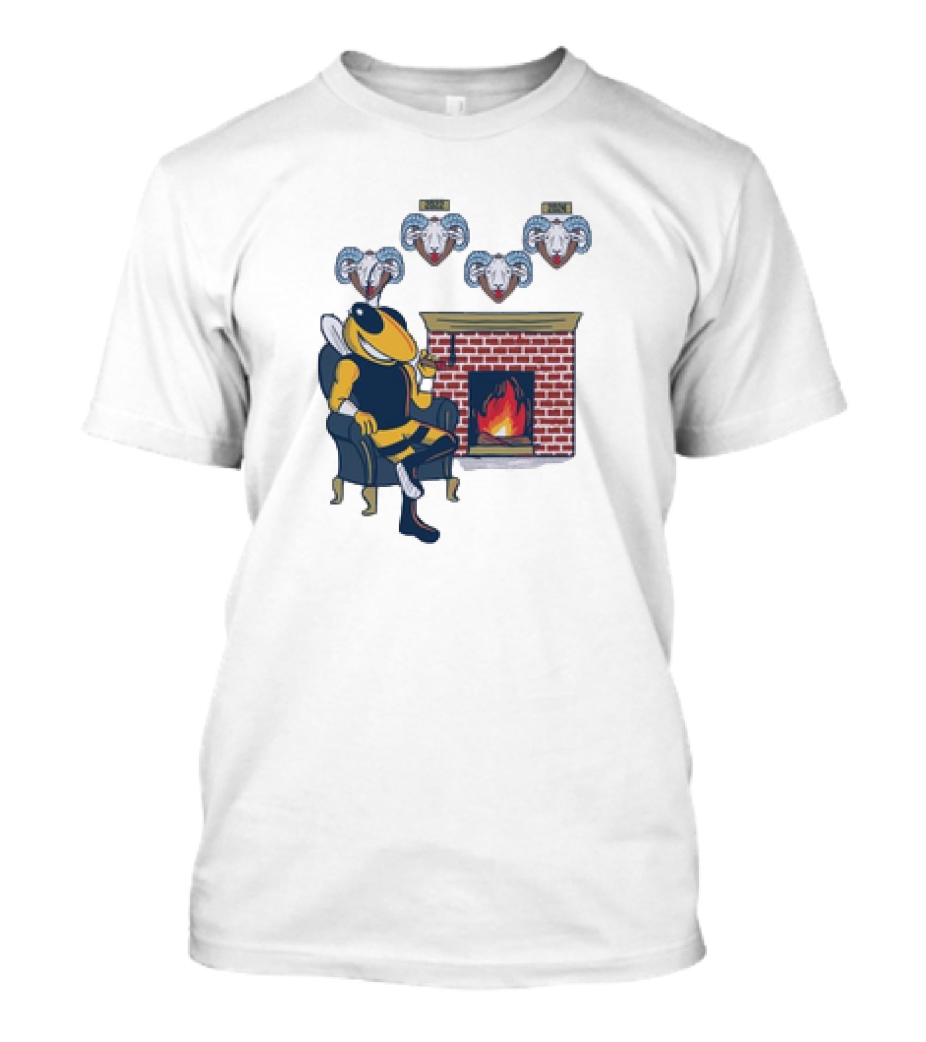 Mantel Georgia Tech Buzz Defeats UNC Tar Heels Four In-A-Row T-Shirt