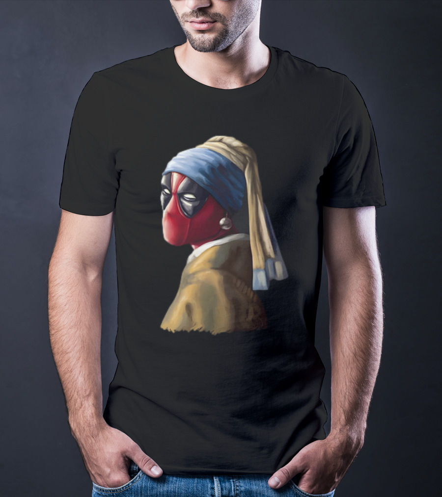Deadpool With A Pearl Earring T-Shirt