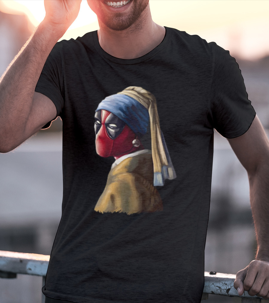 Deadpool With A Pearl Earring T-Shirt