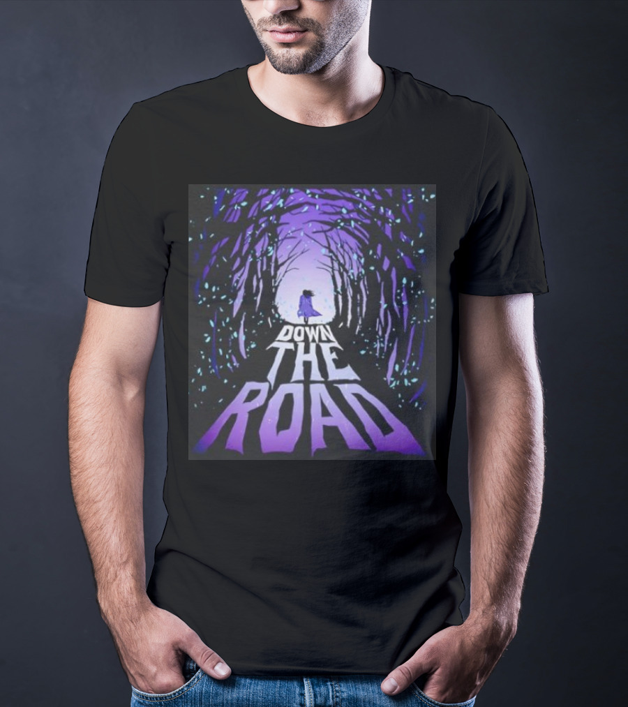 Down The Road Twilight Forest Pathway T-Shirt