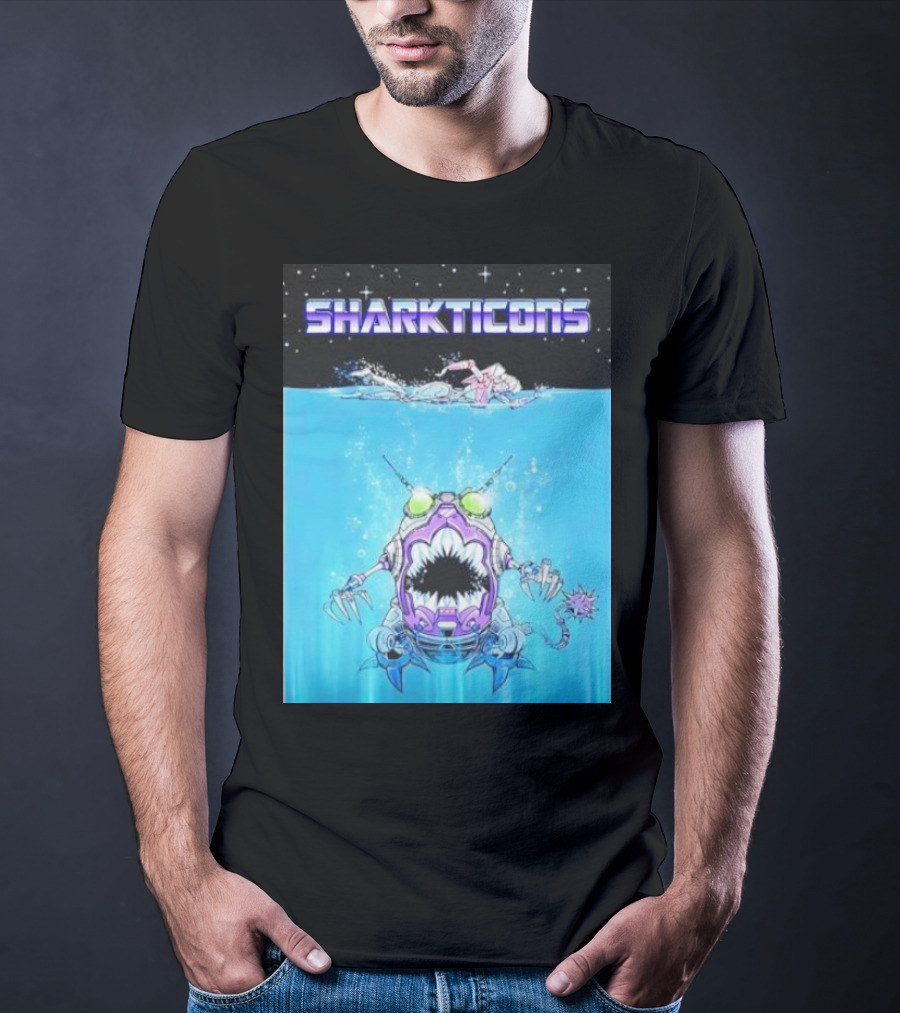 Sharkticons Underwater Robot Monsters T-Shirt