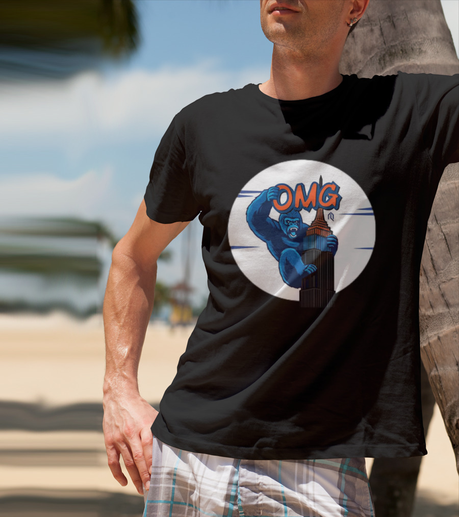King Kong OMG Empire State Building New York Met T-Shirt