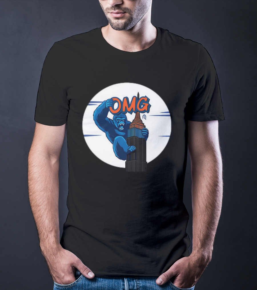 King Kong OMG Empire State Building New York Met T-Shirt