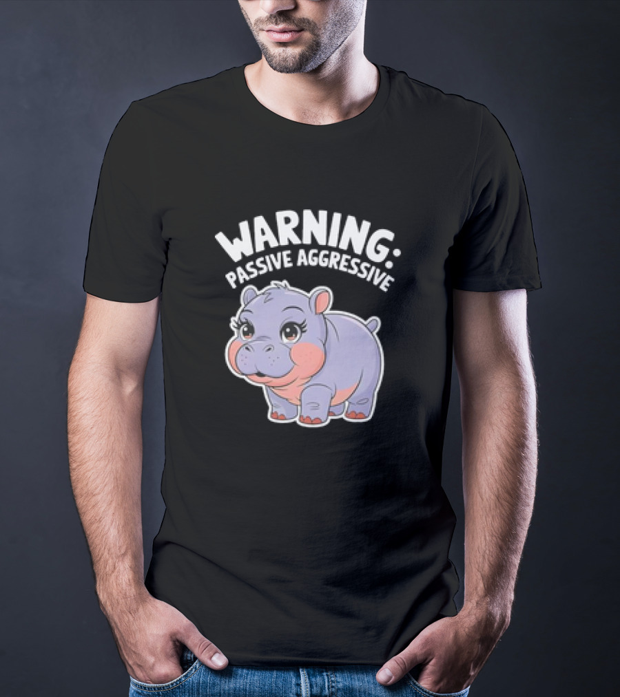 Warning: Passive Aggressive Hippo T-Shirt