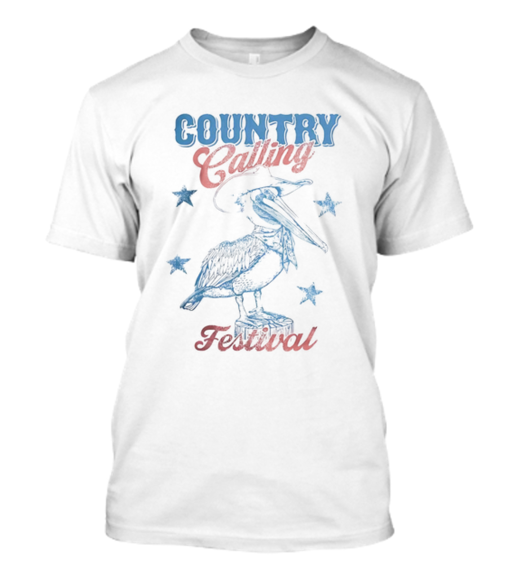 Country Calling Festival Pelican Stars T-Shirt
