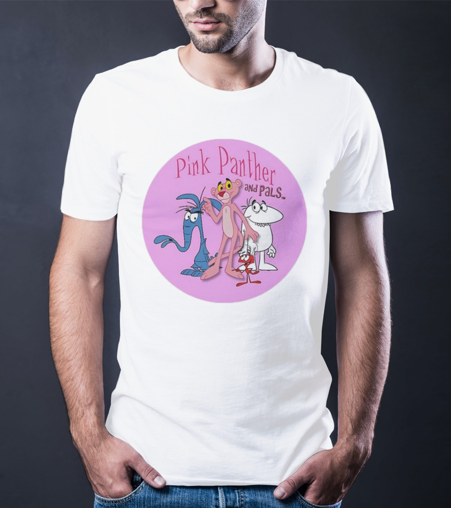 Pink Panther And Pals Circle Cartoons T-Shirt