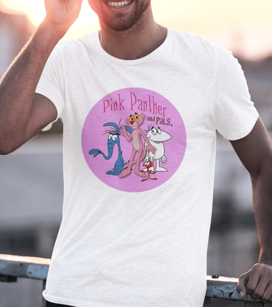 Pink Panther And Pals Circle Cartoons T-Shirt