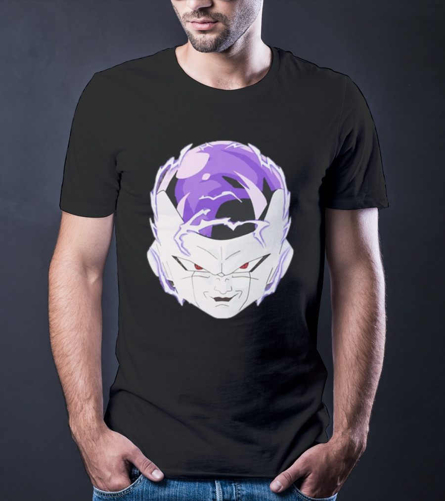Frieza Dragon Ball Face With Purple Accents T-Shirt