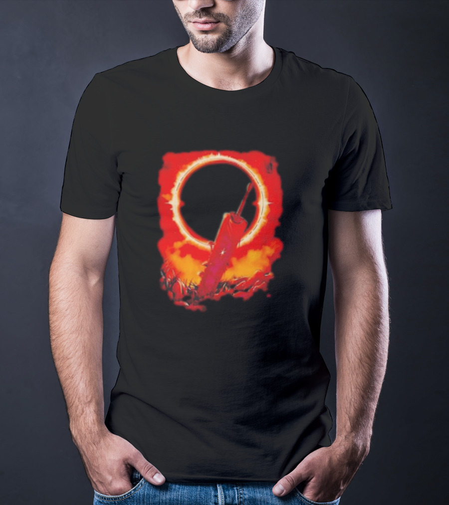 The Struggler Retro Eclipse Red Sword T-Shirt
