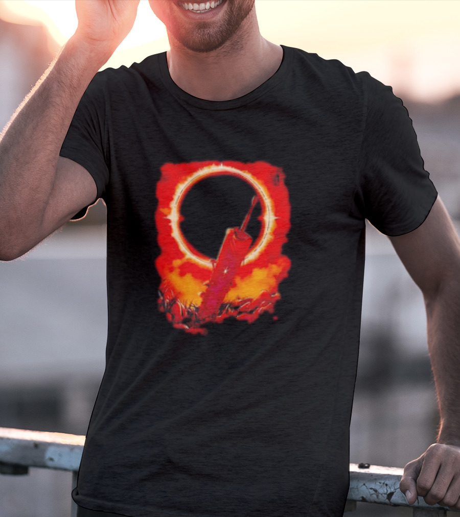 The Struggler Retro Eclipse Red Sword T-Shirt