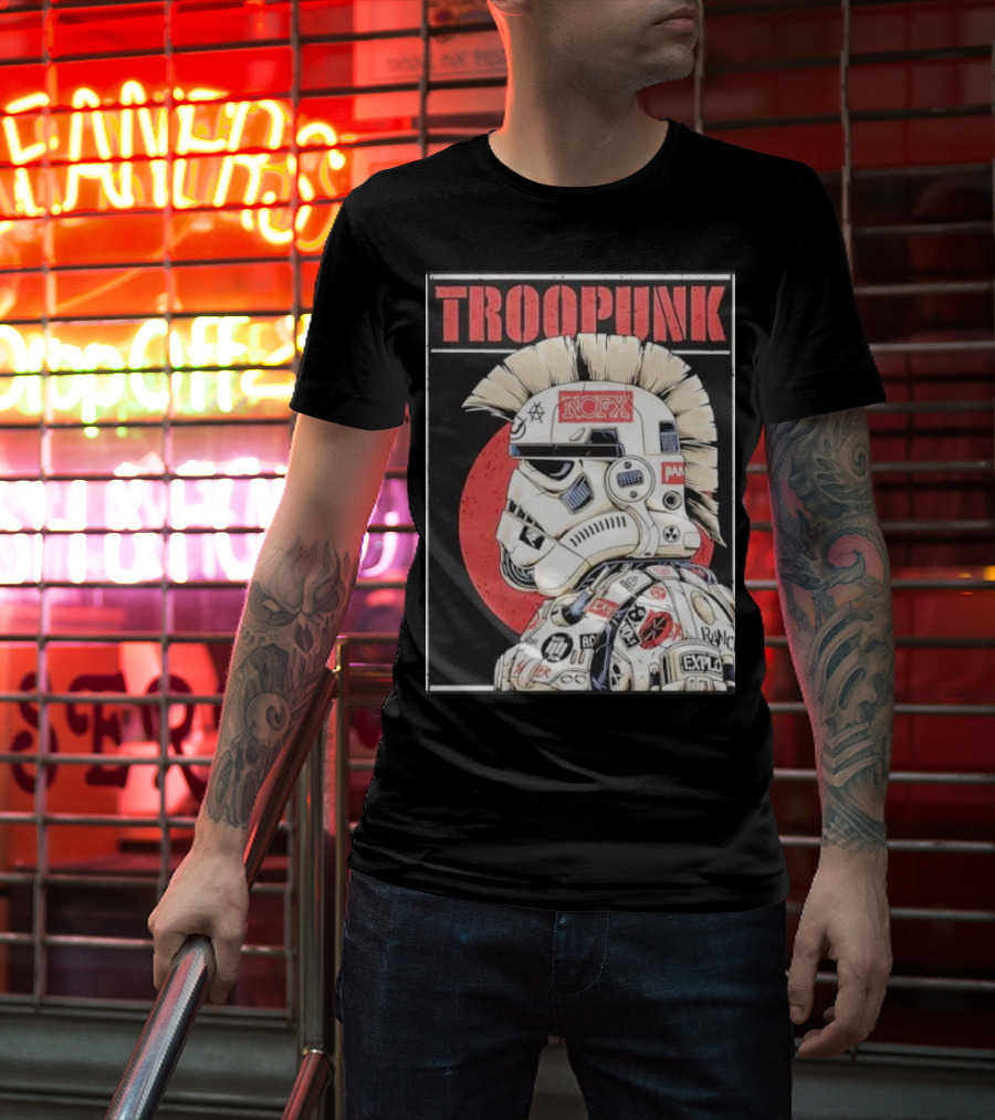 TROOPUNK NOFX Punk Rock Star Wars Stormtrooper T-Shirt