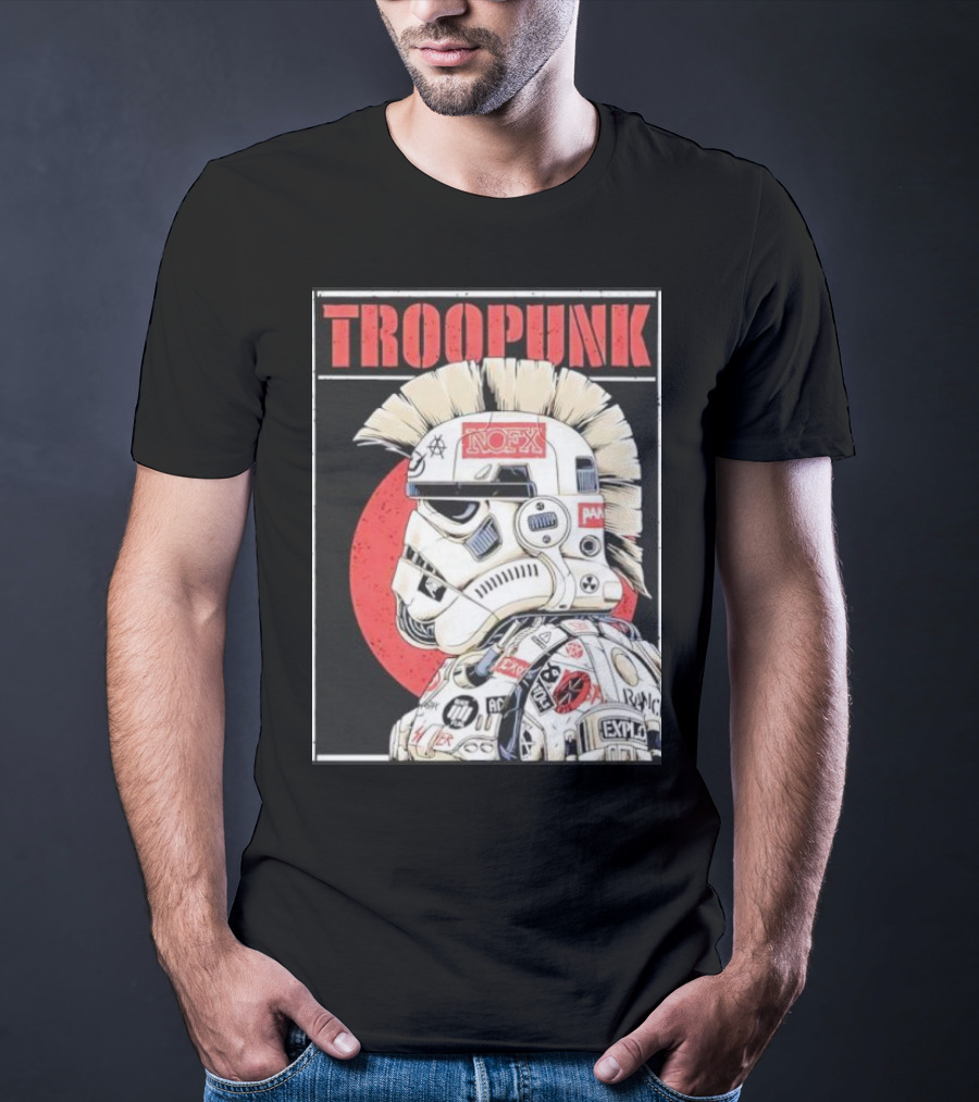 TROOPUNK NOFX Punk Rock Star Wars Stormtrooper T-Shirt