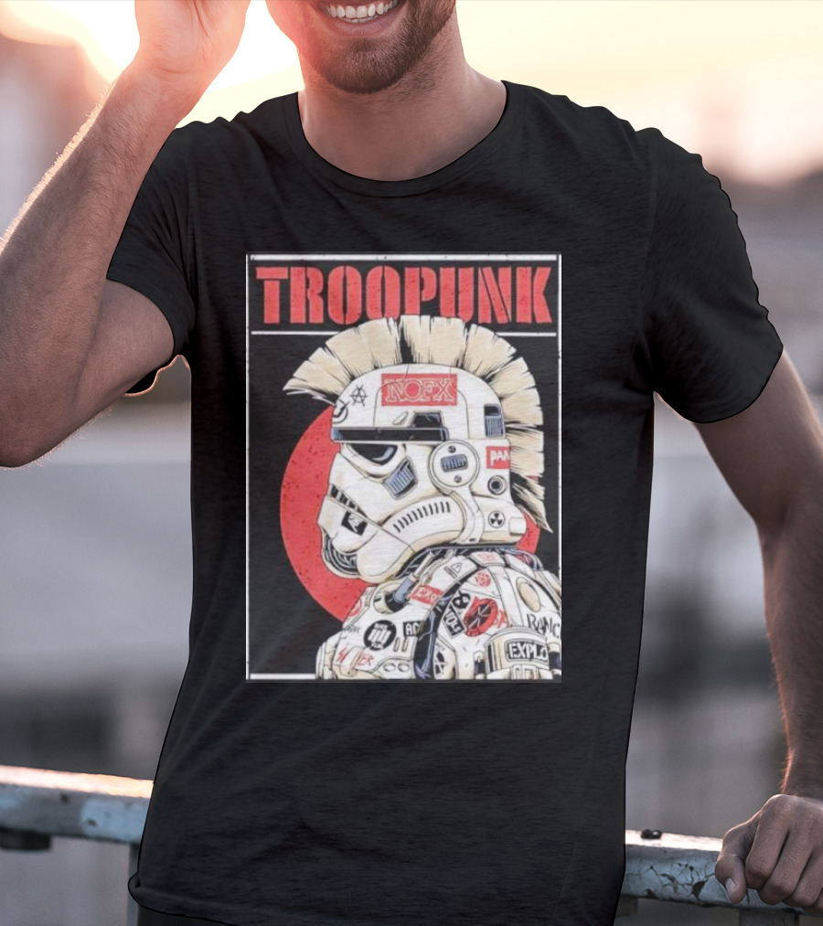 TROOPUNK NOFX Punk Rock Star Wars Stormtrooper T-Shirt