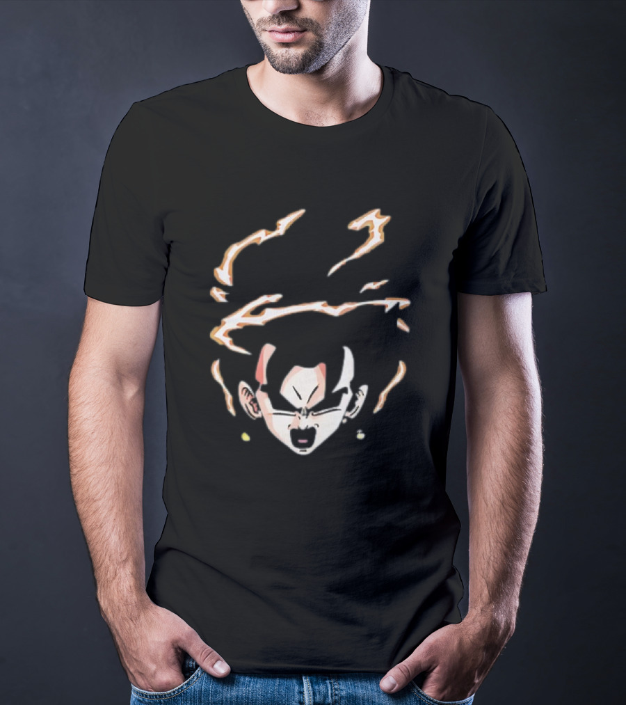 Vegito Dragon Ball Super Saiyan Fusion Face Anime T-Shirt