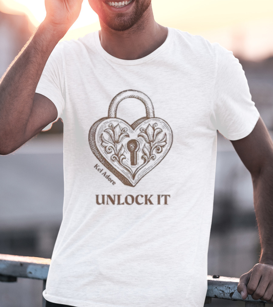 Kel Adore Unlock It Heart Padlock T-Shirt