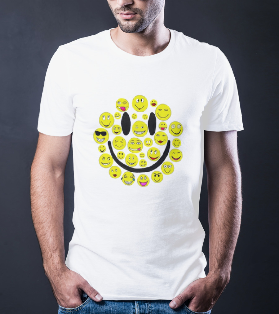 Smiles Icons Faces Collection T-Shirt