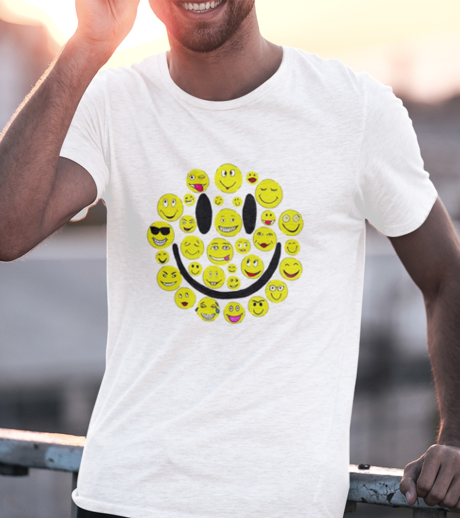 Smiles Icons Faces Collection T-Shirt