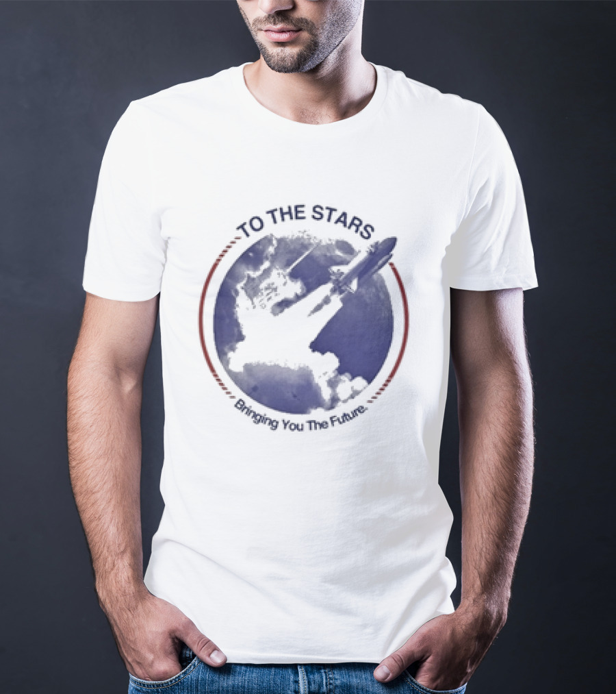 To The Stars Bringing You The Future Rocket Launch T-Shirt