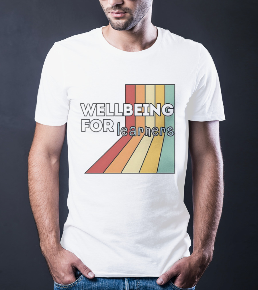 WELLBEING FOR LEARNERS Rainbow Stripes T-Shirt