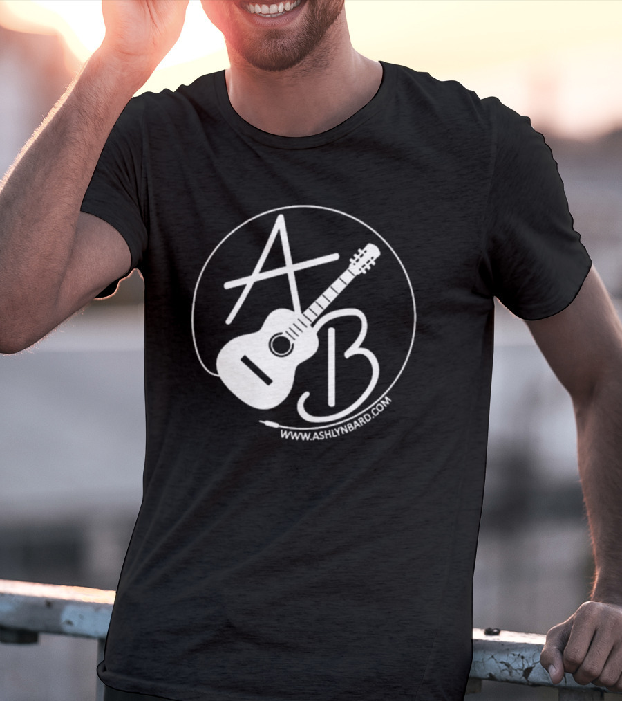 Ashlyn Bard AB Guitar Logo Www.ashlynbard.com T-Shirt
