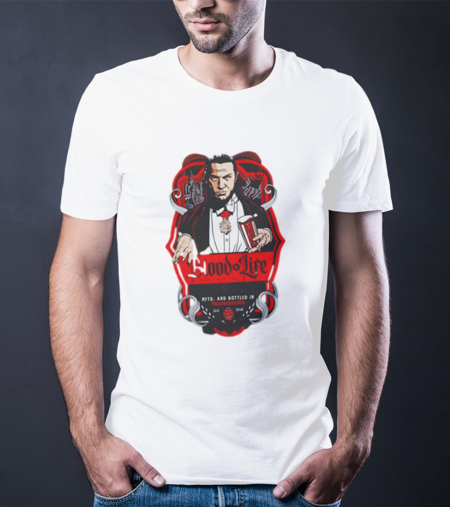 Dracula Blood Is Life Barley Wine Beer Brewed In Transylvania With Children Of The Night’s Taste T-Shirt