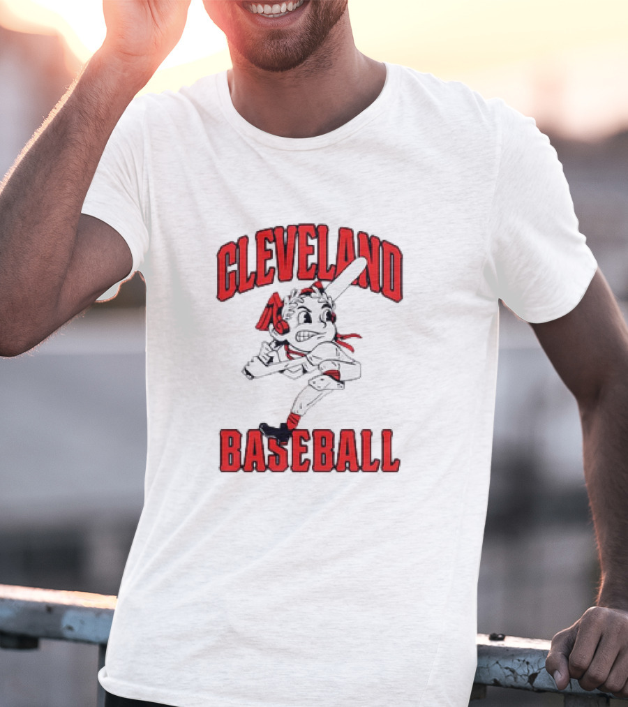 Cleveland Baseball Vintage Mascot Character T-Shirt
