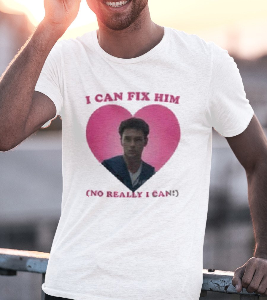 Erik Menendez Pink Heart I Can Fix Him No Really I Can T-Shirt