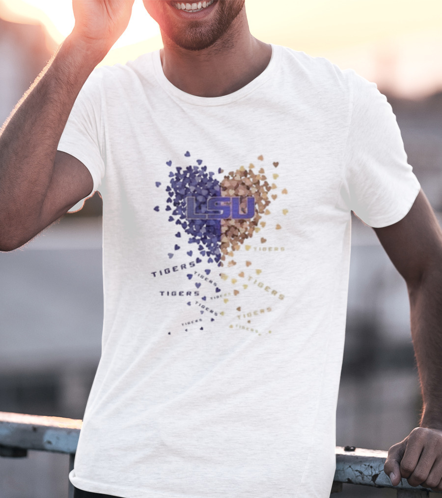 LSU Tigers Heart Of Passion In Purple And Gold T-Shirt